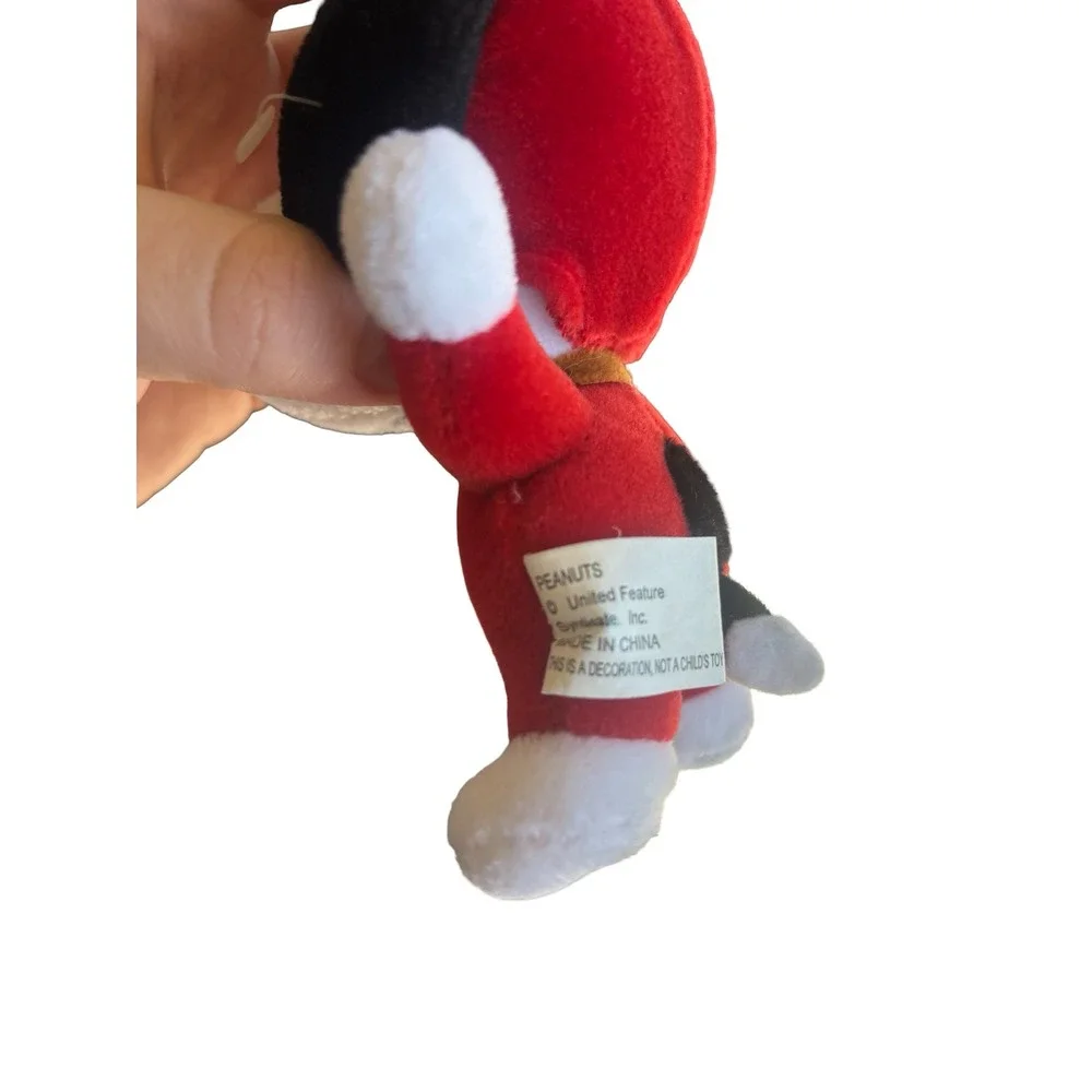 Peanuts Snoopy Reindeer Plush Christmas Ornament Kurt S Adler Red Holiday‎ Small